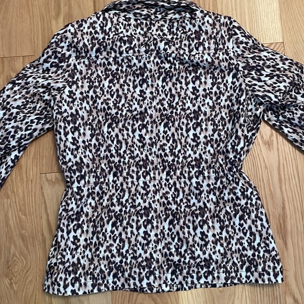 Animal Print Adjustable Spring Jacket by JM Collection Size M - Picture 5 of 5